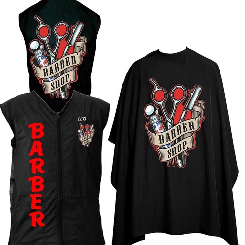 Custom barber vest uniform - custom,