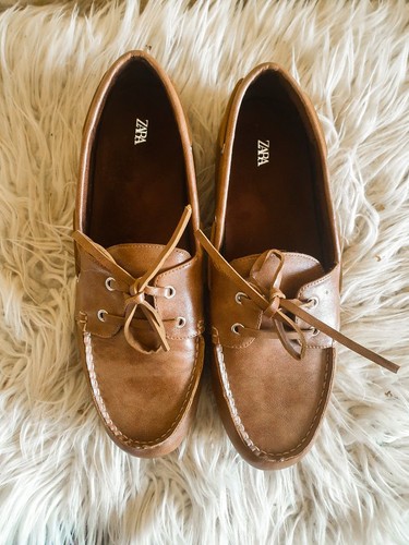New zara leather - zara, loafers