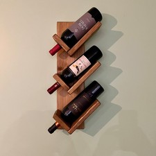 Handmade Wooden Wall Wine Rack