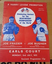 Frazier V Bugner Fight Programme 