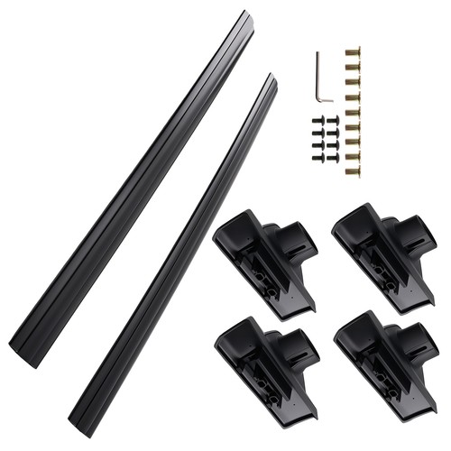 2pcs aluminum roof - aluminum, cross