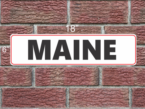 Maine metal sign - sign, state