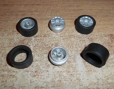 Scalextric 4 new car wheels &