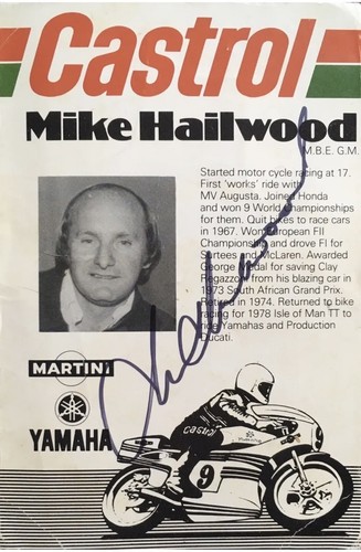 Mike hailwood signed - mike,