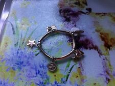 Biba Bracelet slip on with charms Gold Tone Vintage