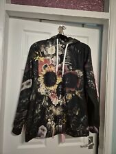 Mr Gugu & Miss Go Floral Skull Print Hoodie