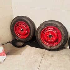 4 15-60 SPOKE WHEELS AND TIRES