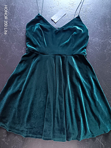New look green velvet - look, &