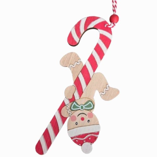 Gingerbread man candy - man, cane