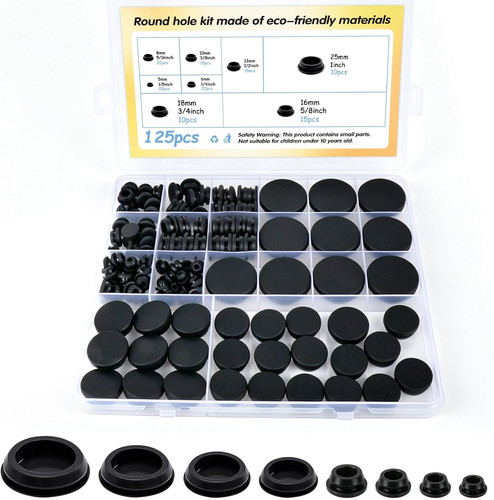 125 pcs silicone - 125-pcs, bungs