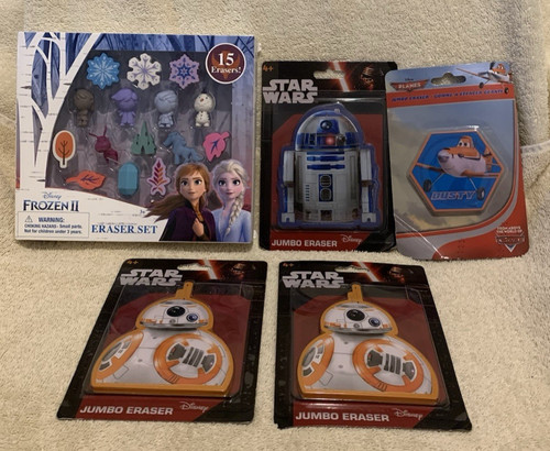 Lot kids disney erasers - pc,