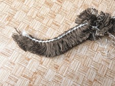 21.5m Chocolate Brown Vintage Tassel Fringe Trim Upholstery Edging furniture