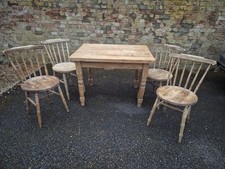 Victorian pine table and - table,