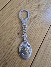 Vintage Silver And Gold Mercedes Benz Keyring
