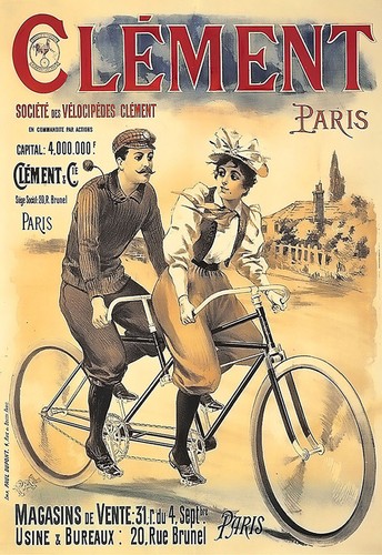 Art clement bicycle - ad, tandem