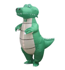 Inflatable Funny Crocodile Costume Suit For Halloween Cosplay Party - Adult Size