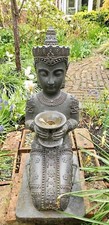 Large Sitting Buddha Stone Outoor/Indoor Effect Garden Statue