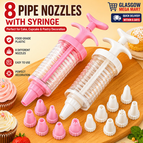 8pcs set icing syringe cake - icing,