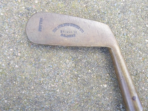Vintage brass putter hickory - vintage,