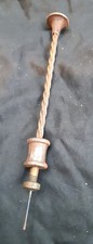 Vintage Jewellers Archimedean Hand Drill Push Spiral Hobbies Steel Brass 