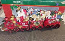 Vintage 2002 - 3 Piece Christmas Train Set - Original Box- Large Train Set VGC