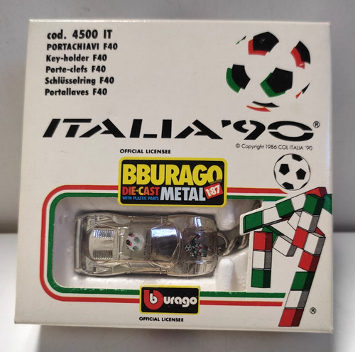 Burago metal keychain with car - burago,