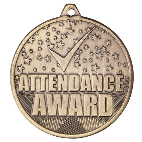 Attendance award medal gold - medal,