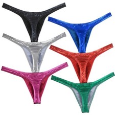 Mens Shiny Swim Bikini Briefs