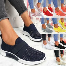 Diamante flat trainers women - trainers,