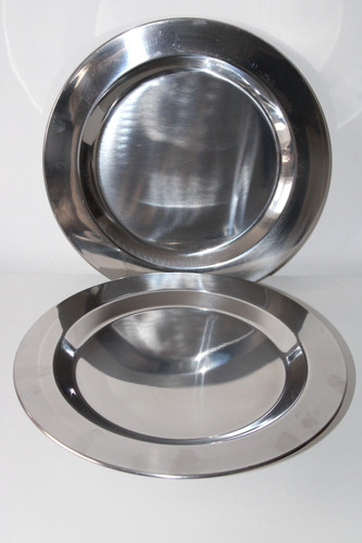Stainless steel silver charger - stainless,