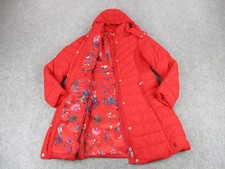 Joules Coat Womens 8 Red Parka