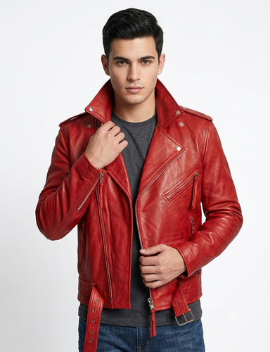 Men distressed red - distressed,