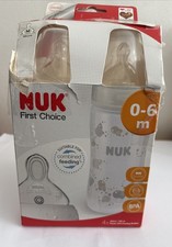 NUK Perfect Start First Choice Baby Bottles Set 0-6 Months Temperature Control