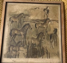 Alfred Munnings (1878-1959) Studies of Pixie - An Exmoor Foal - print