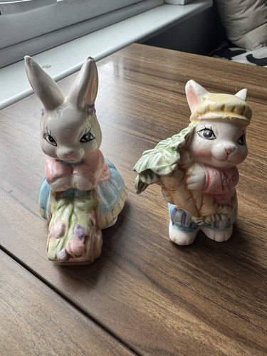 Bunny rabbit ceramic salt - bunny,