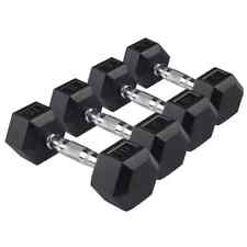Hex Dumbbells Rubber Encased