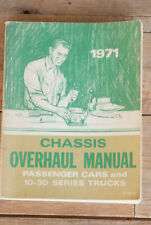 1971 Chevrolet Off Passenger Cars & 10-30 Series  Trucks Chassis Overhaul Manual