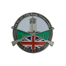8TH MLAIC MUZZLE LOADING LONG RANGE CHAMPIONSHIPS BISLEY 2011 PIN BADGE