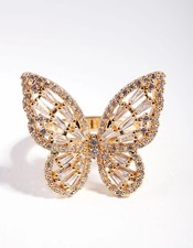Gold plating , rhinestones