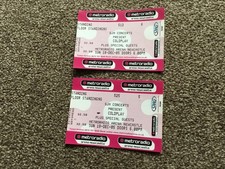 Coldplay  2 X Ticket Stubs
