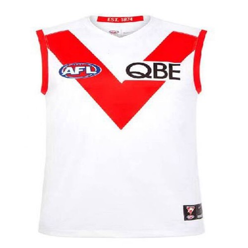 Afl white red sleeveless - afl,
