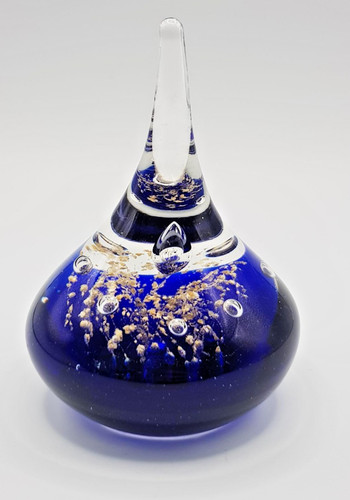 Blue and gold sparkle - , vintage