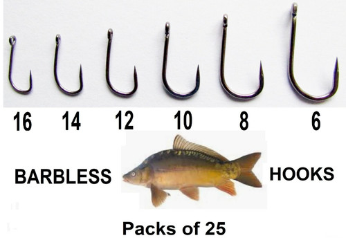 Coarse fishing hooks - coarse, eyed