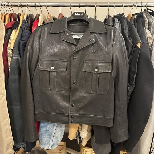 Maison margiela leather jacket - leather,