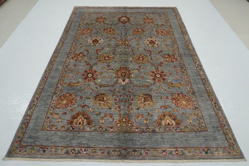 6x8 blueish gray - 6x8, afghan