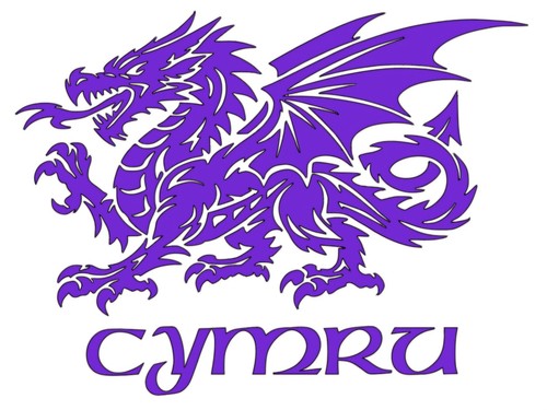 Welsh dragon cymru decal - dragon,