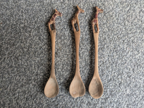 Hand carved wooden - 3,