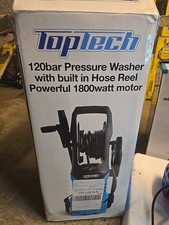 TopTech 120bar Pressure Washer with built in  Hose Reel  Powerful 1800watt motor