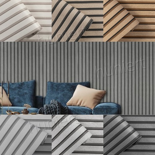 Wooden slat panelling - 3d,