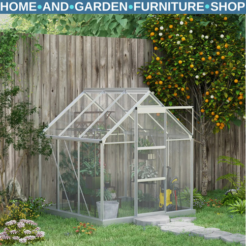 6x6ft walk polycarbonate - 6x6ft, in